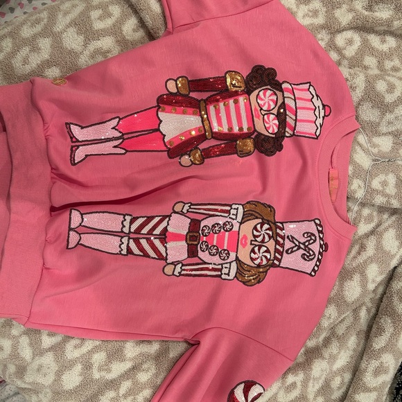 Simply Southern Vibrant Pink Christmas Sweatshirt. Never worn. - Picture 9 of 9